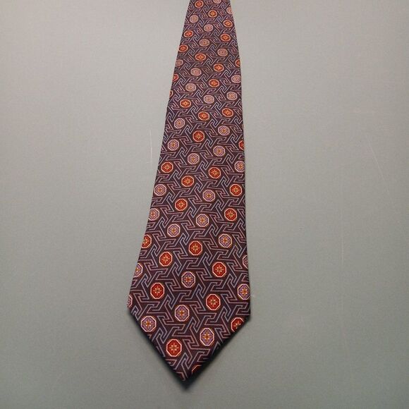 Christian Dior Silk Abstract Tie - Picture 1 of 7